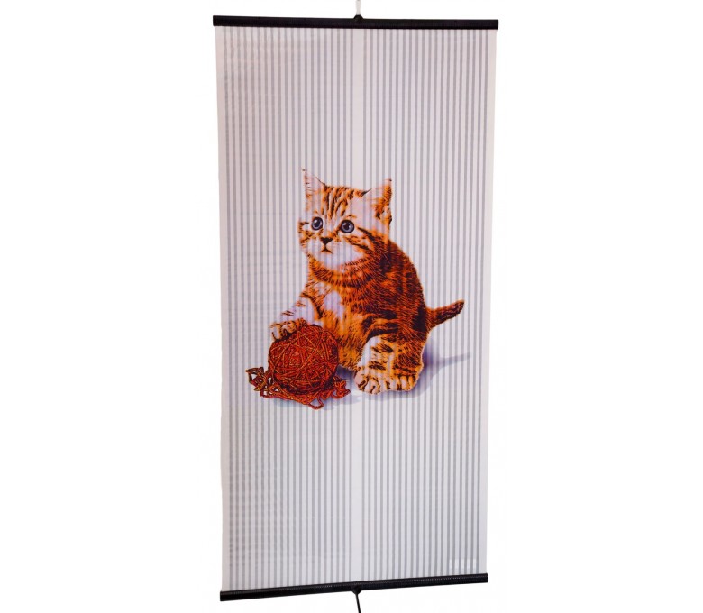 Poster calefactor modelo gatito