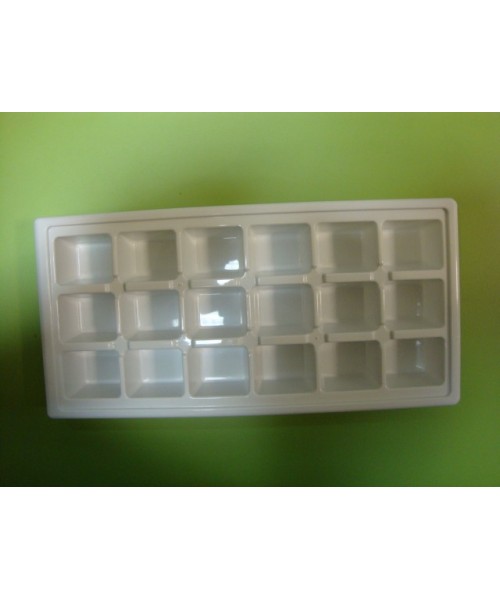 Cubitera blanca (18 cubitos cuadrados)