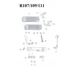 .Despiece radiador aceite R107