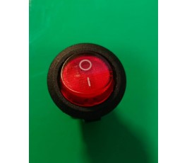 Interruptor 3p rojo redondo